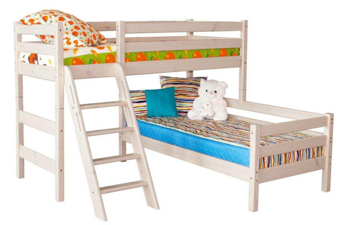 Кровать угловая с наклонной лестницей Соня (Вариант 8) | фото 2