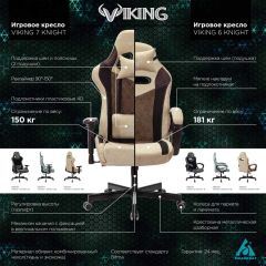 Кресло игровое Бюрократ VIKING 6 KNIGHT BL FABRIC синий | фото 5